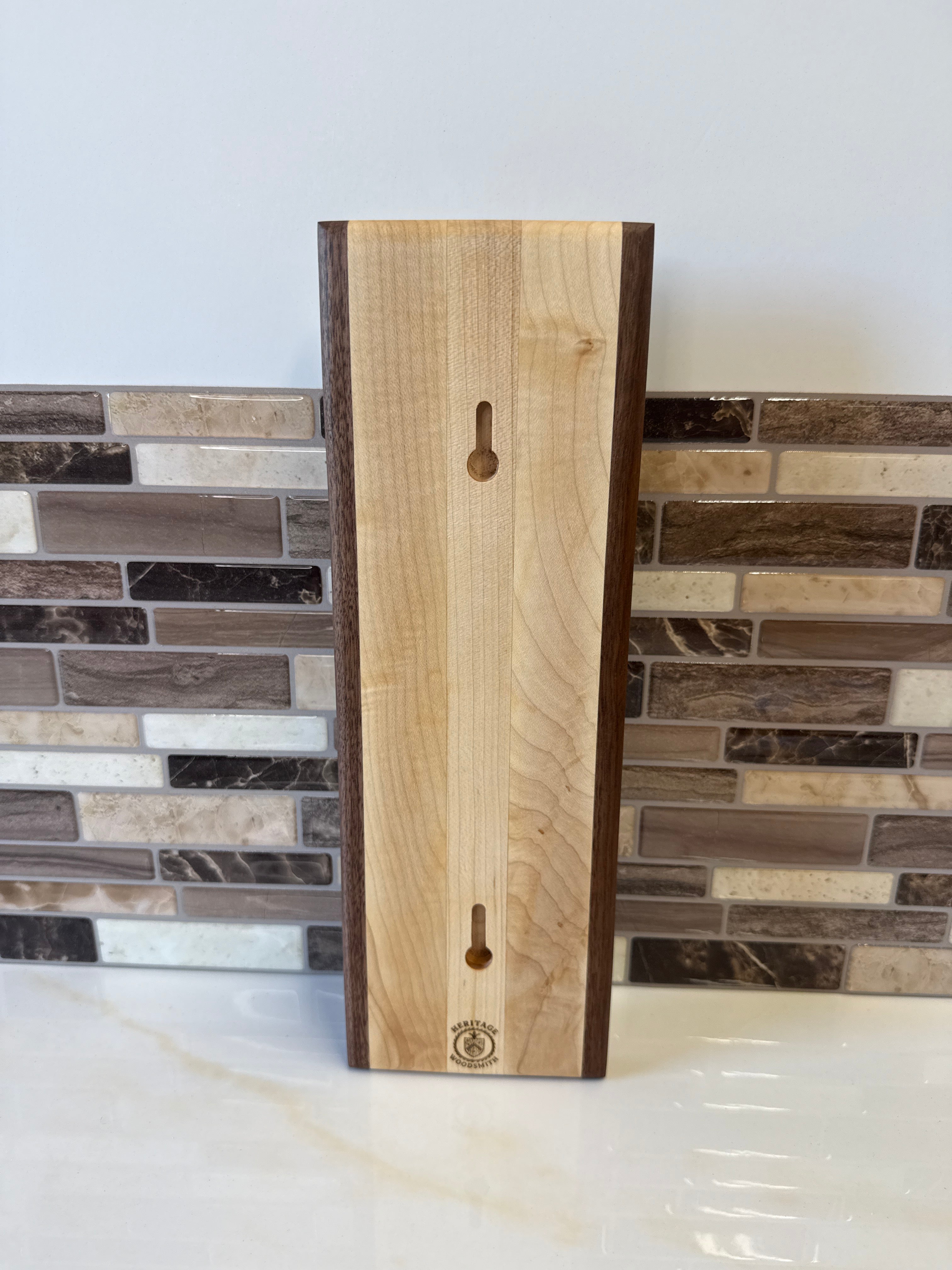 Wall-Mounted Wooden Bottle Opener – 4" x 12" | Handcrafted by Heritage Woodsmith