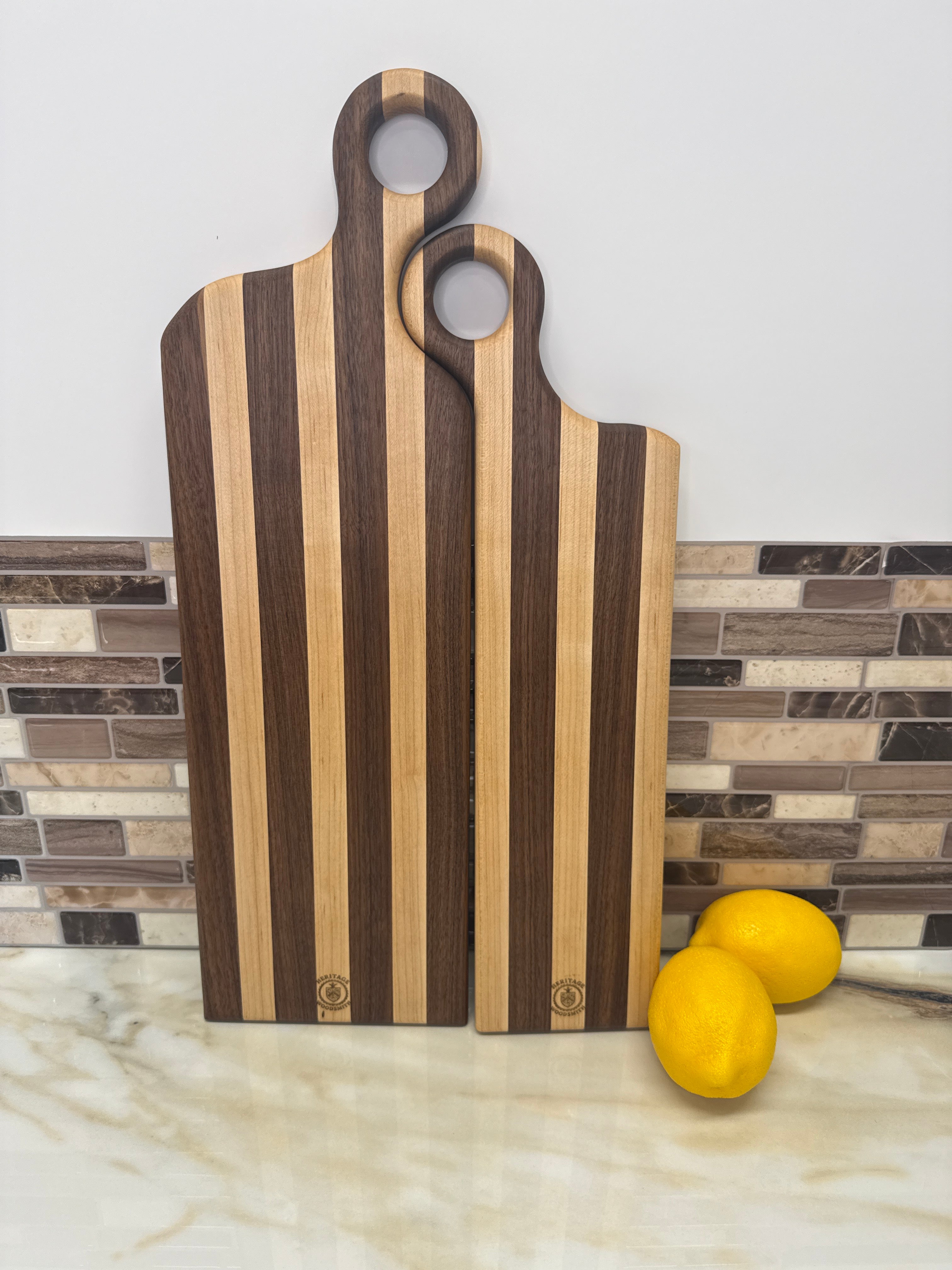 Maple & Walnut Heritage Nested Charcuterie Board Set