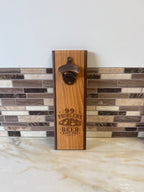 Wall-Mounted Wooden Bottle Opener – 4" x 12" | 99 Problems