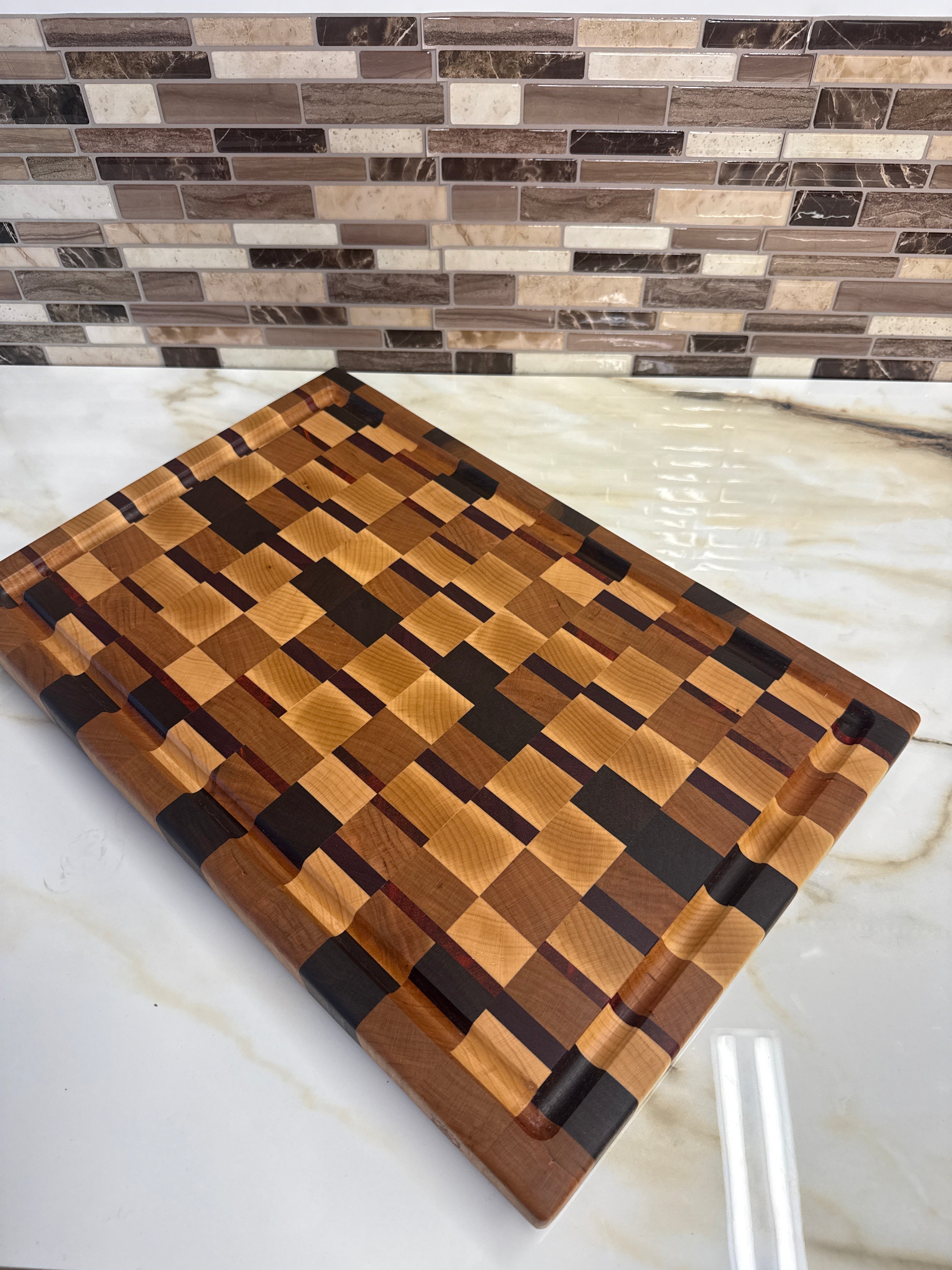 Heritage Chaos End Grain Cutting Board 18” × 12” × 1.5”