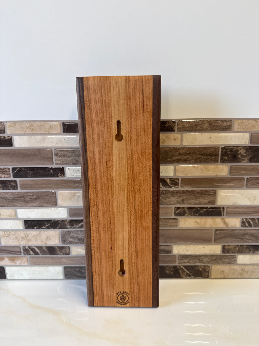 Wall-Mounted Wooden Bottle Opener – 4" x 12" | Handcrafted by Heritage Woodsmith