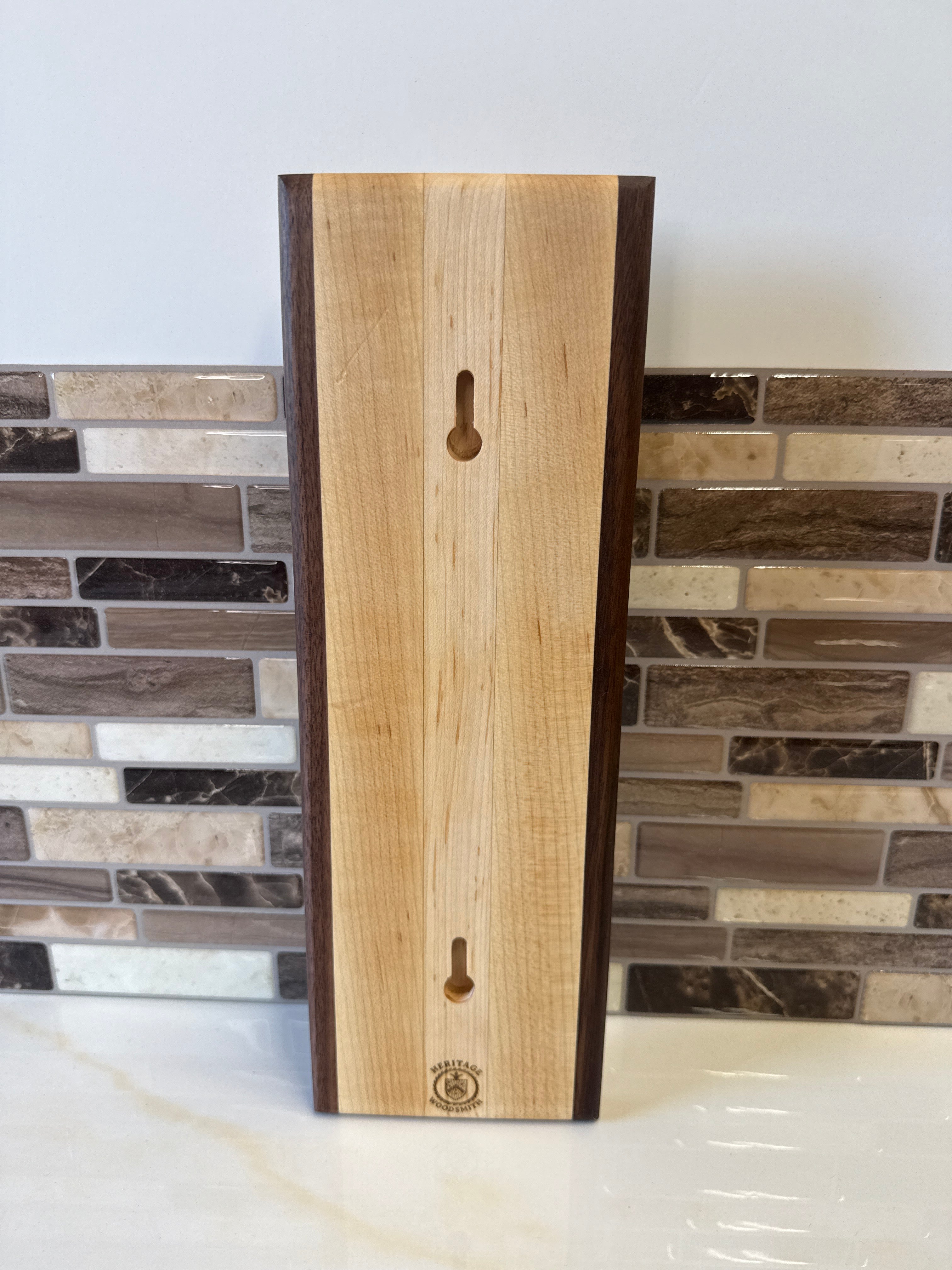 Wall-Mounted Wooden Bottle Opener – 4" x 12" | Handcrafted by Heritage Woodsmith