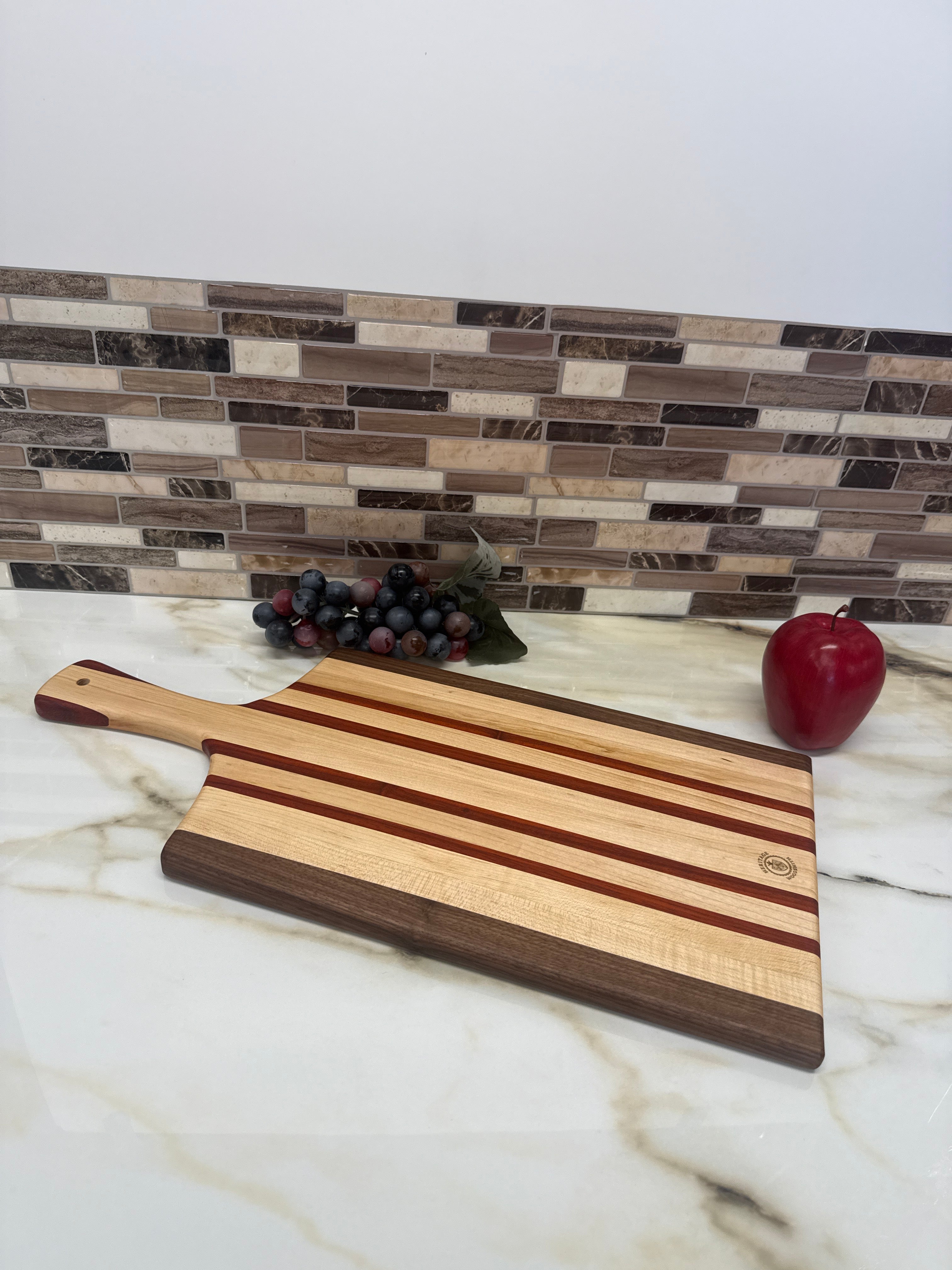 Heritage Hosting Board Maple, Walnut, Padauk