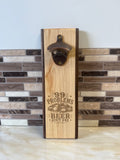 Wall-Mounted Wooden Bottle Opener – 4" x 12" | 99 Problems