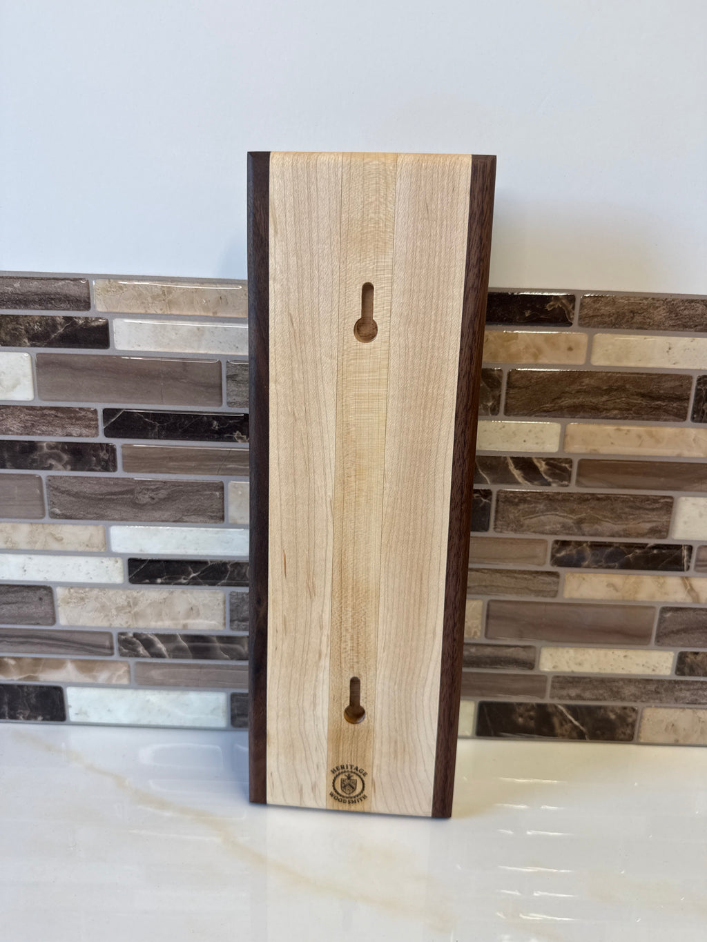 Wall-Mounted Wooden Bottle Opener – 4" x 12" | Handcrafted by Heritage Woodsmith