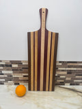 Heritage Hosting Board Walnut, Maple, Curly Maple & Purple Heart