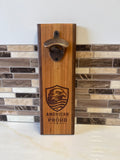 Wall-Mounted Wooden Bottle Opener – 4" x 12" | Handcrafted by Heritage Woodsmith