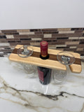 Wine Bottle & Glass Holder