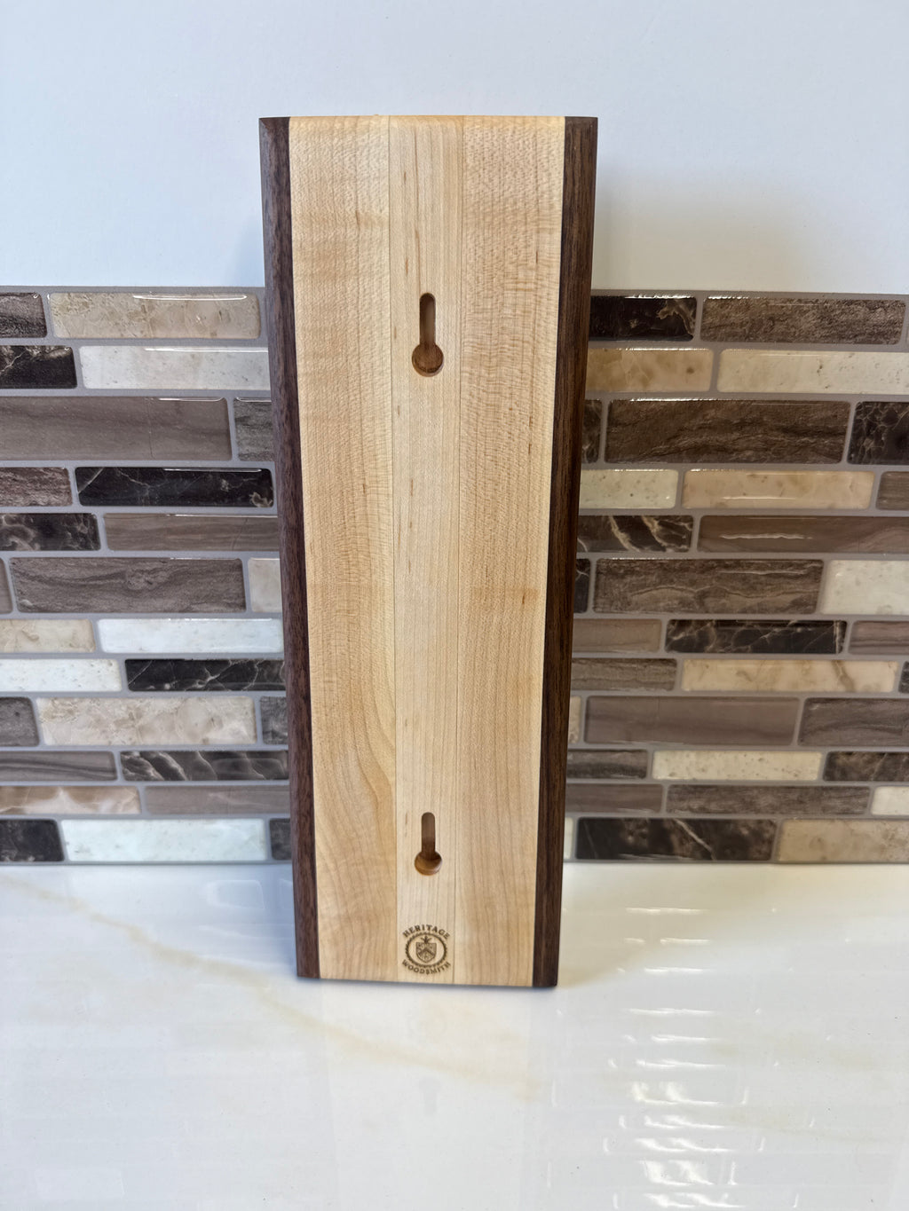 Wall-Mounted Wooden Bottle Opener – 4" x 12" | Handcrafted by Heritage Woodsmith