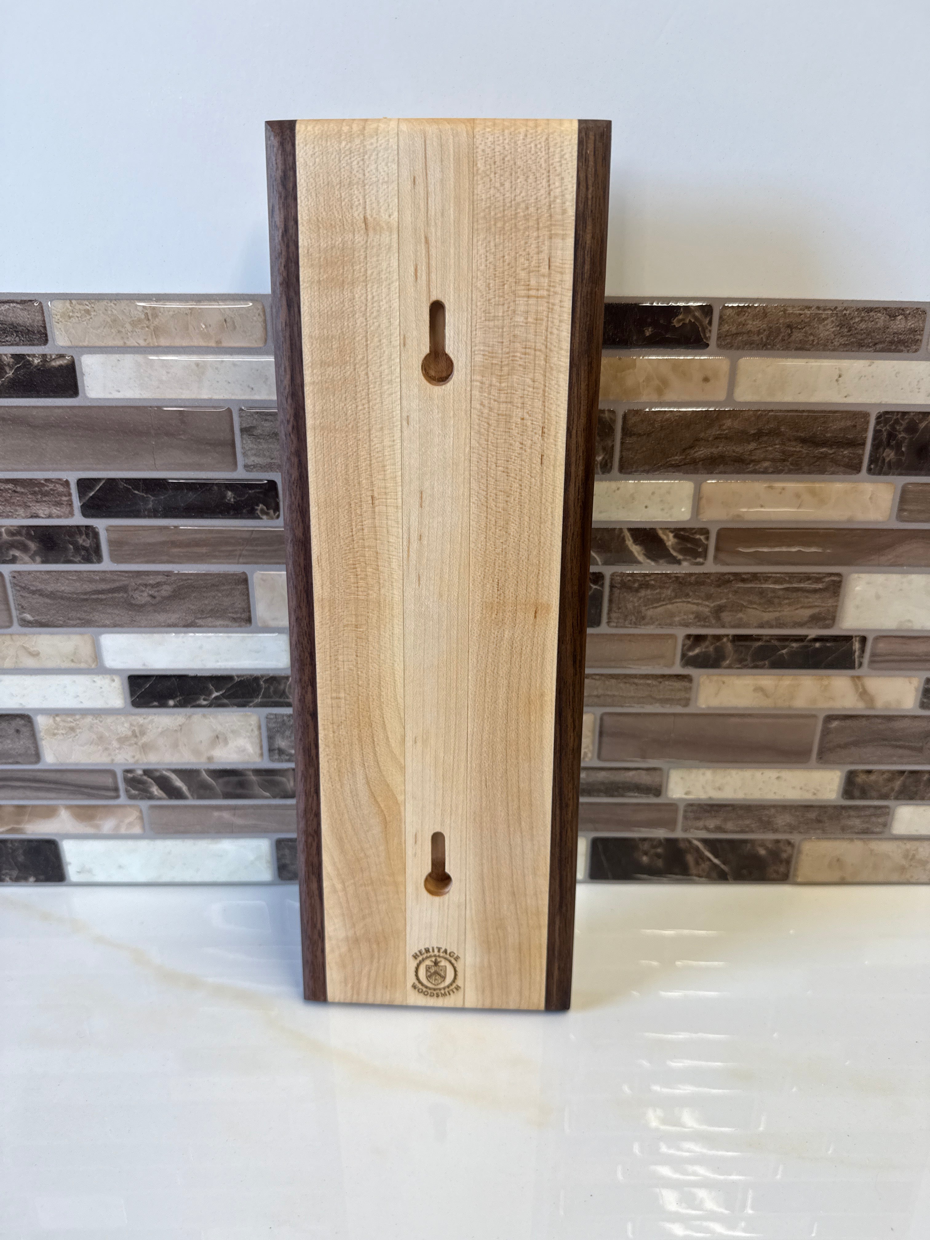 Wall-Mounted Wooden Bottle Opener – 4" x 12" | Handcrafted by Heritage Woodsmith