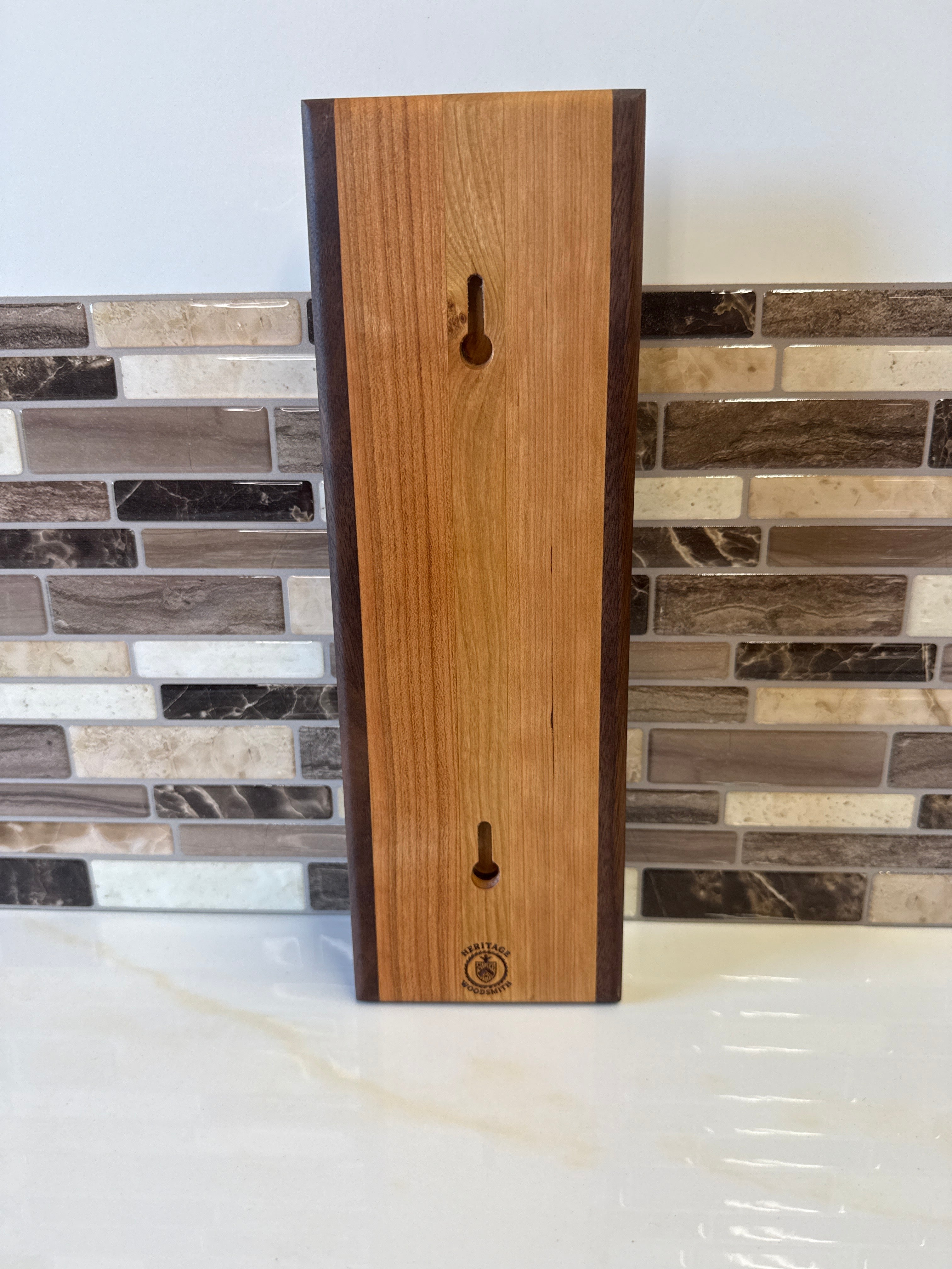 Wall-Mounted Wooden Bottle Opener – 4" x 12" | Handcrafted by Heritage Woodsmith
