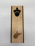 Wall-Mounted Wooden Bottle Opener – 4" x 12" | Handcrafted by Heritage Woodsmith