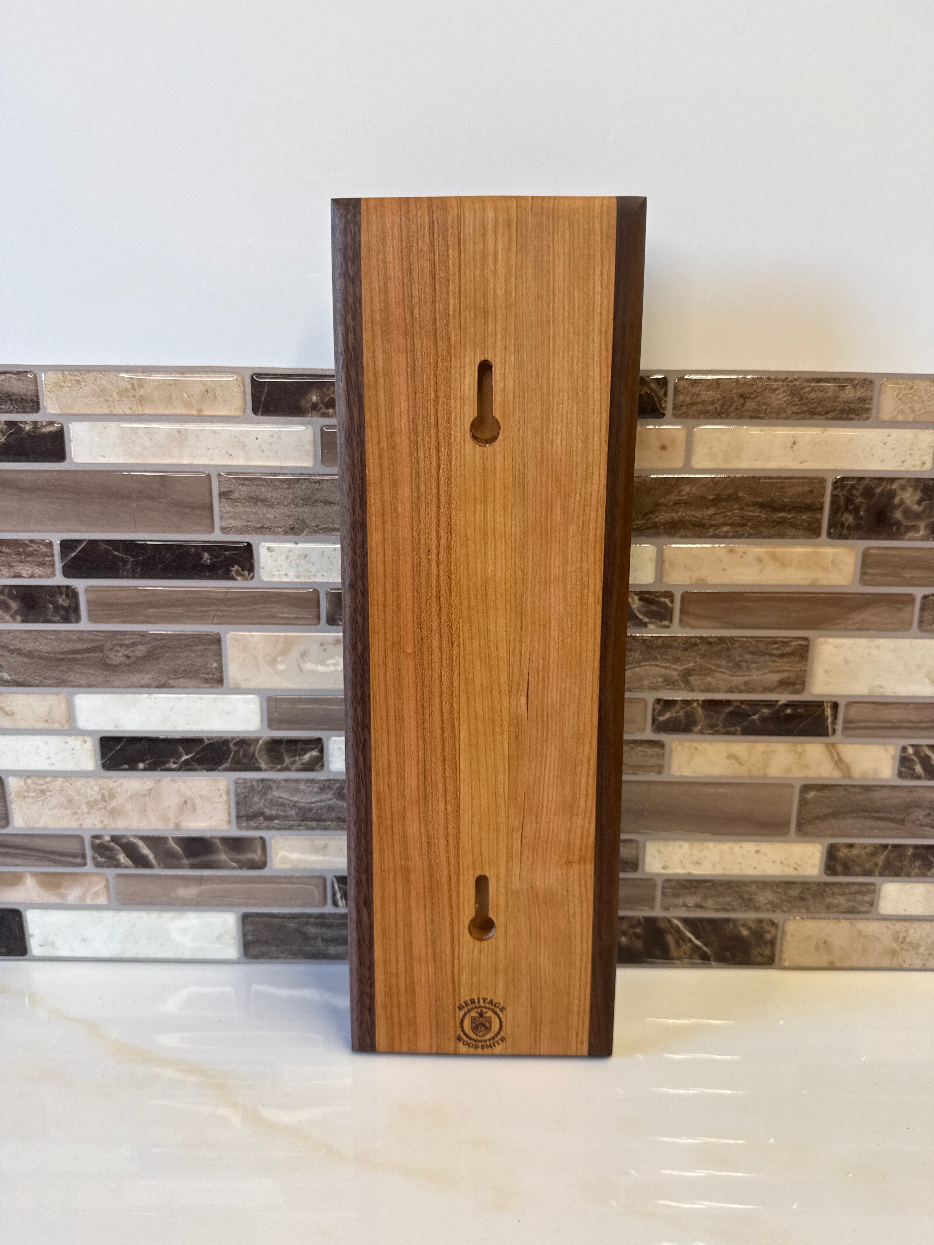 Wall-Mounted Wooden Bottle Opener – 4" x 12" | Handcrafted by Heritage Woodsmith