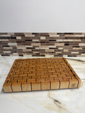 Heritage Brick End Grain Cutting Board 17” × 12” × 2”