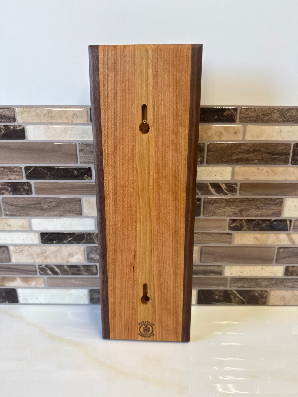 Wall-Mounted Wooden Bottle Opener – 4" x 12" | Handcrafted by Heritage Woodsmith