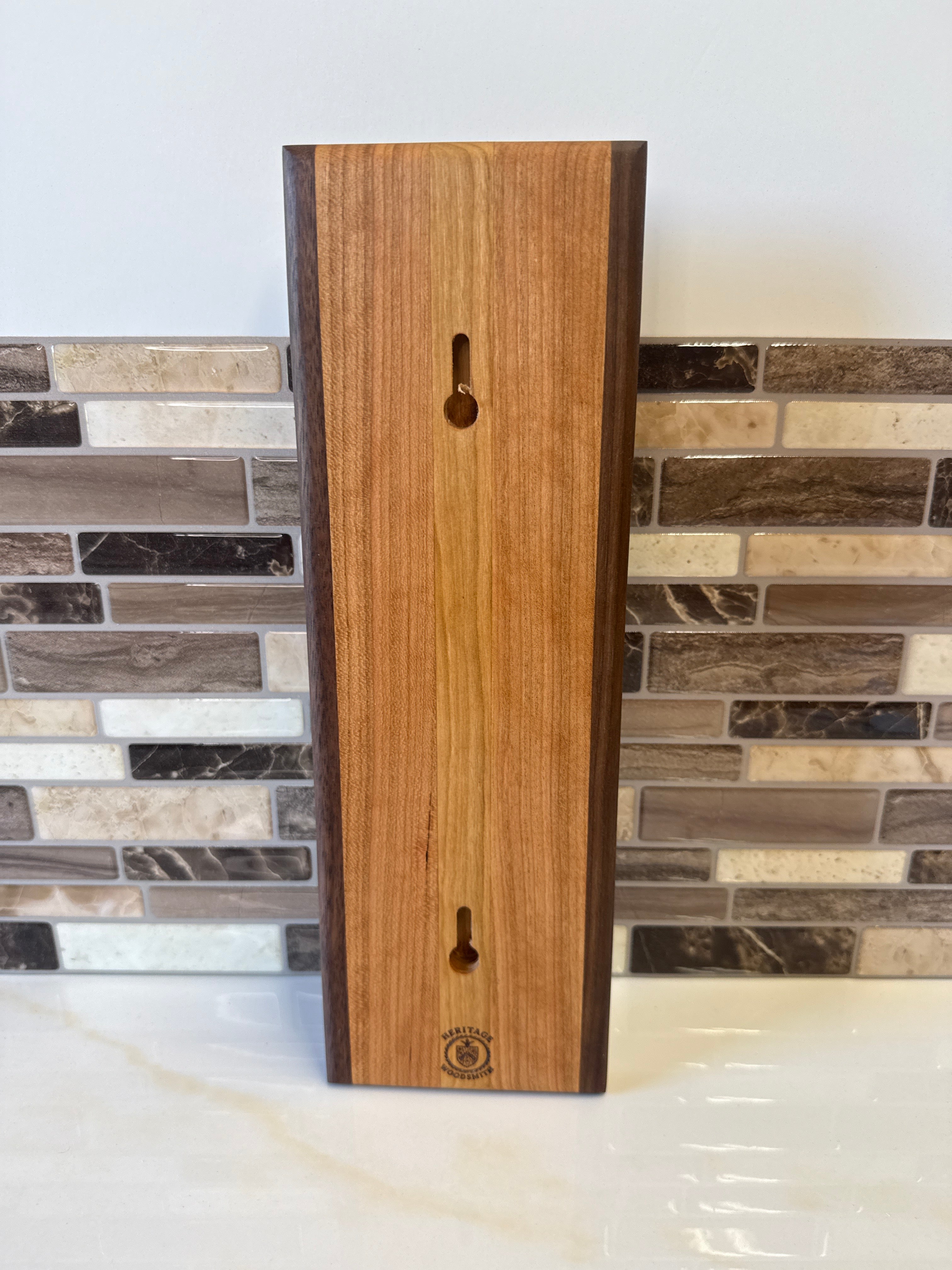 Wall-Mounted Wooden Bottle Opener – 4" x 12" | Handcrafted by Heritage Woodsmith