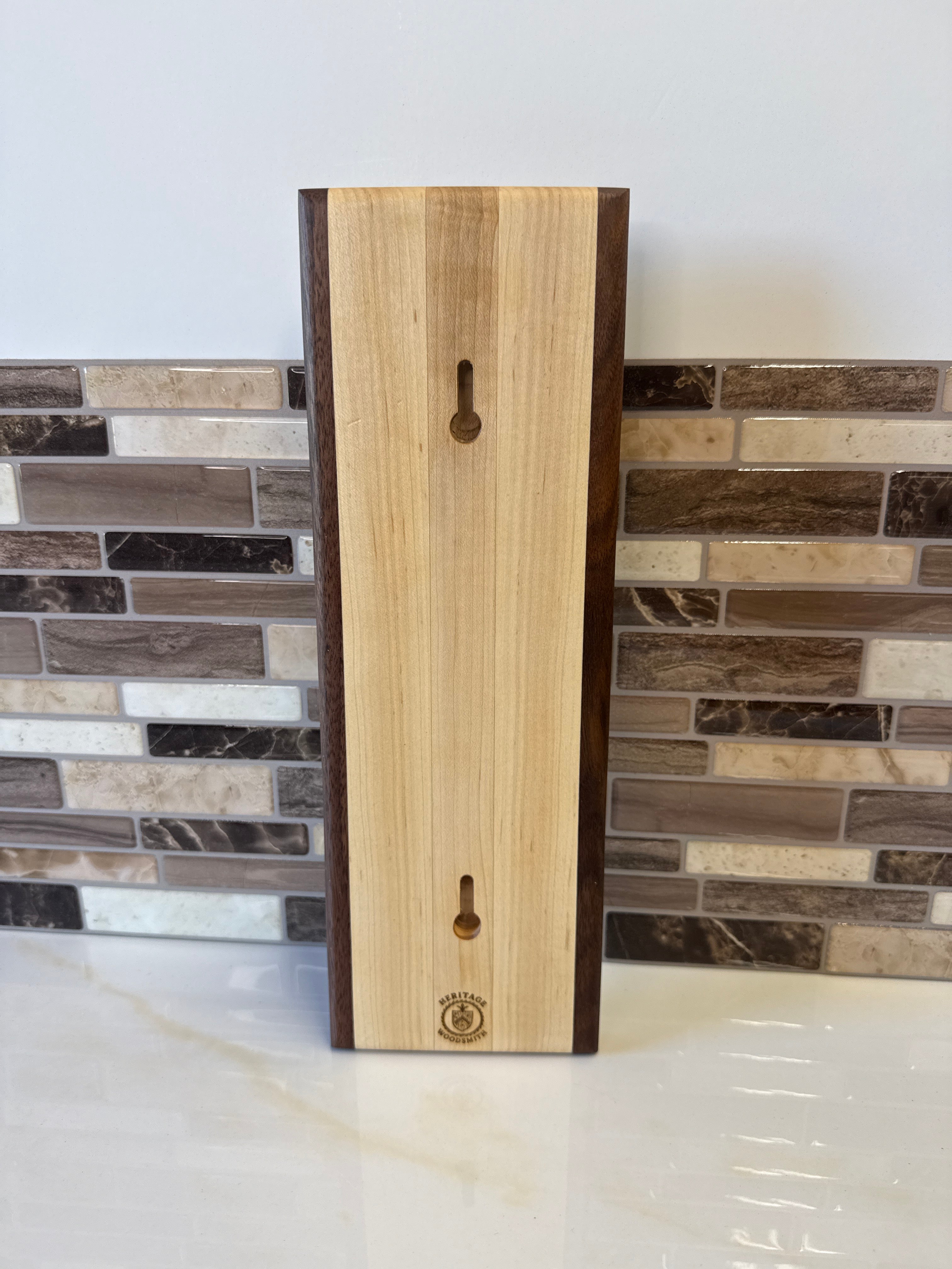 Wall-Mounted Wooden Bottle Opener – 4" x 12" | Handcrafted by Heritage Woodsmith