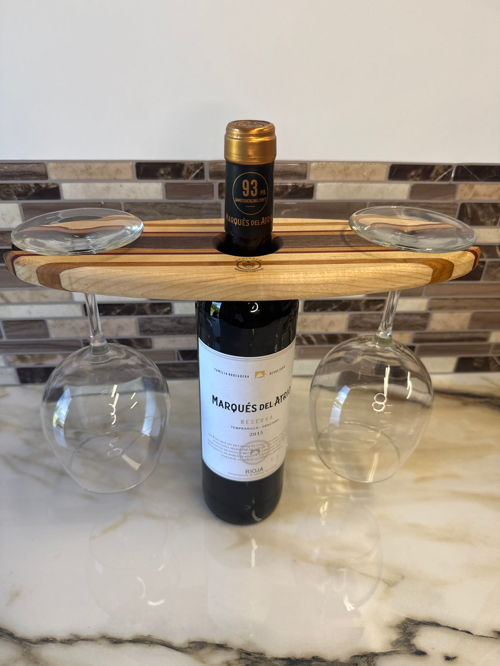 Wine Bottle & Glass Holder